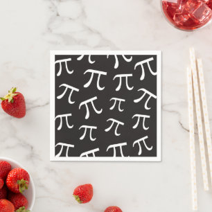 Viele Pi Symbolen Pi Day Mathematik Papier Napkin Serviette