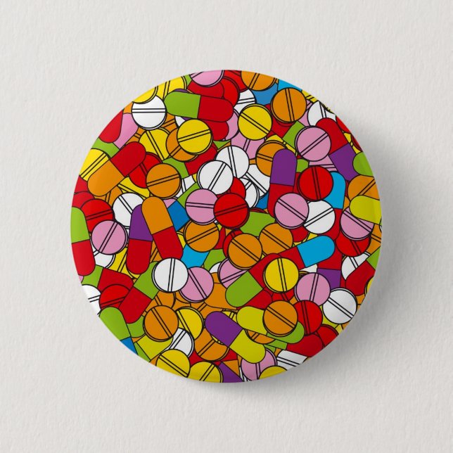 Viele Pillen Button (Vorderseite)