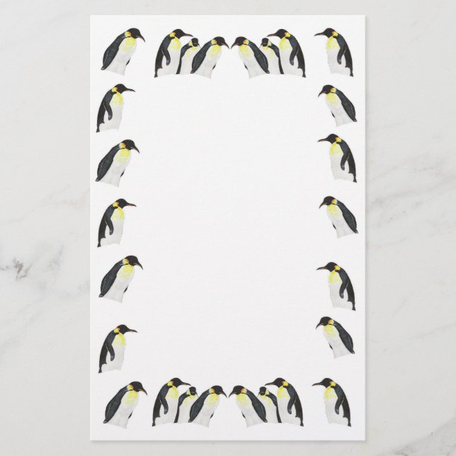 Viele Pinguine Briefpapier (Vorderseite)
