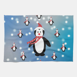 Viele Pinguine Küchentuch