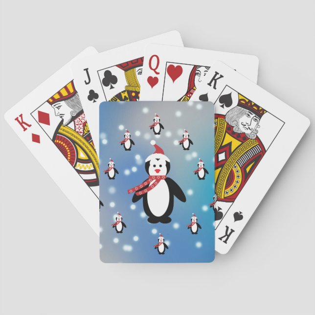 Viele Pinguine Spielkarten (Rückseite)