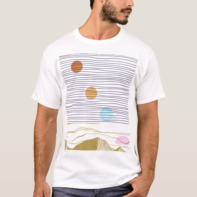 VIELE PLANETEN IN EINER SONNE KURZ T-Shirt (Vorderseite)