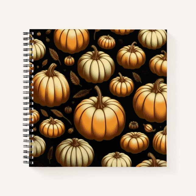 Viele Pumpkins Notizbuch (Vorderseite)