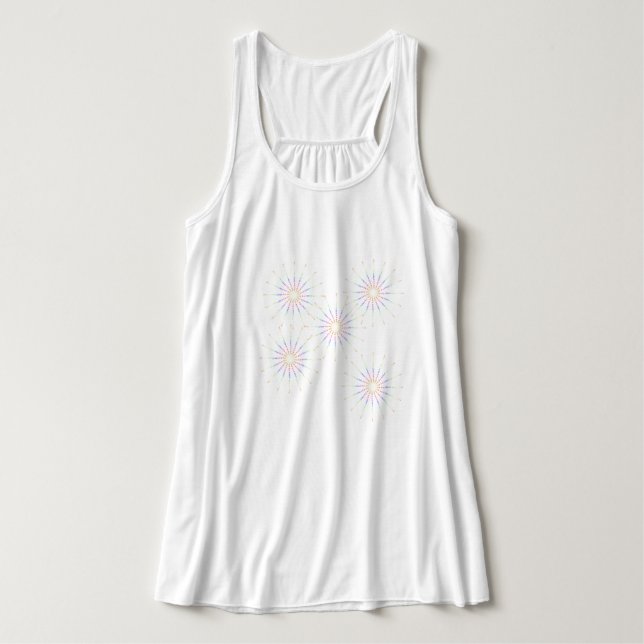 viele Punkte hell whimsical Spaß Tank Top (Design Vorderseite)