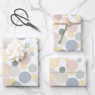 Viele Punkte - Mach's gut Geschenkpapier Set