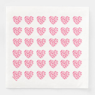 Viele Red Hearts Paper Napkin Serviette