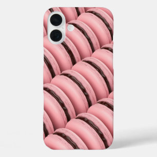 Viele Reihen mit rosa-französischen Makaronen iPhone 16 Plus Hülle