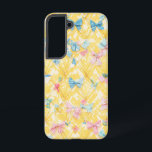 Viele Ribbons und Kariertes Muster-Telefonbeispiel Samsung Galaxy Hülle<br><div class="desc">Dieses Telefongehäuse ist voll von süßem und niedlichem Charme. Die verschiedenen farbigen und gemusterten Bänder, die überall verstreut sind, haben das Gefühl, aus einer kleinen Geschenkboxen geklettert zu sein, und vermitteln so ein Gefühl von Spaß und Freude. Die rosa, hellblauen und pastellfarbenen karierten Bänder heben sich vor dem warmen gelben...</div>