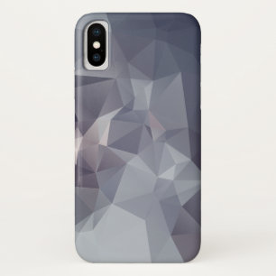 Viele Schattierungen des grauen Pyramidenmusters iPhone X Hülle