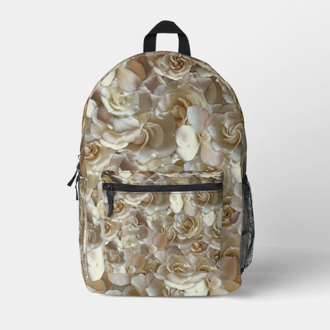 Viele schöne Blätter der Rose Bedruckter Rucksack (Vorderseite)