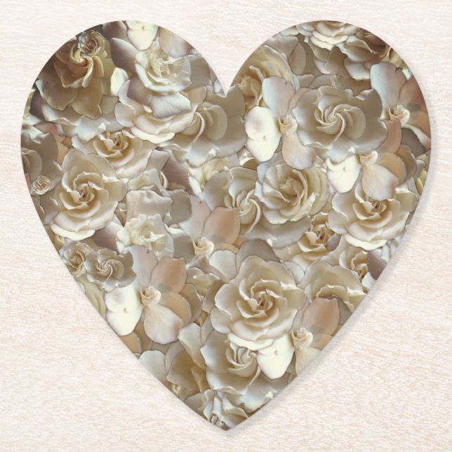 Viele schöne Blütenblätter der Rose Untersetzer (Vorderseite)