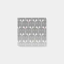 Viele schwarze Katzen Muster Post-it Klebezettel