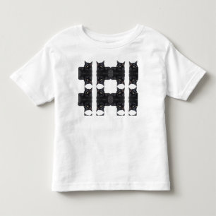 Viele schwarzen Katzen-T-Shirt Kleinkind T-shirt