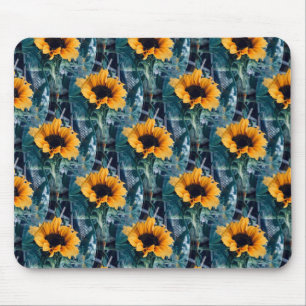Viele sonnige Sonnenblumen.... Mousepad