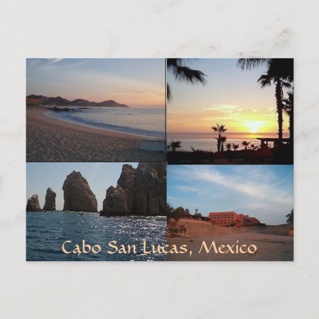 Viele Szenen aus Cabo Postcard Postkarte (Vorderseite)