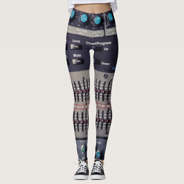 Viele Tasten Sound Mixer Studio Leggings (Vorderseite)