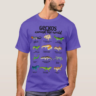 Viele verschiedene Geckos der Welt T-Shirt