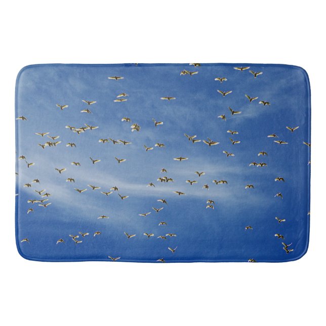 Viele Vögel Badematte (Vorderseite)