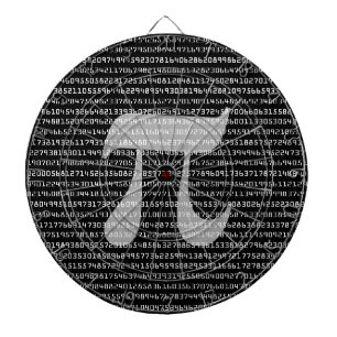 Viele Ziffern der mathematischen Konstanten der Pi Dartscheibe