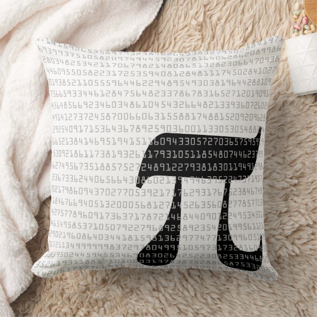 Viele Ziffern der mathematischen Konstanten der Pi Kissen (Decke)