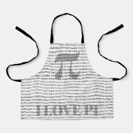 Viele Ziffern der mathematischen Konstanten der Pi Schürze
