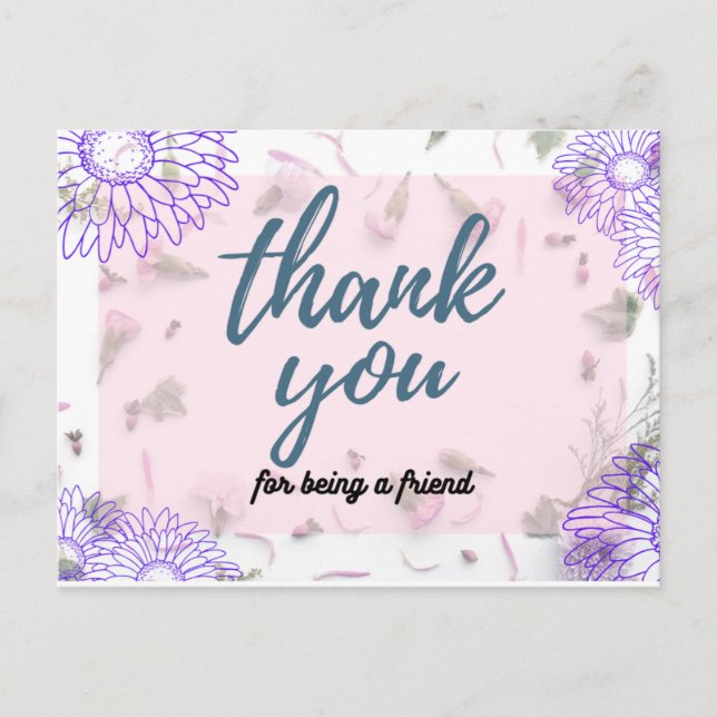 Vielen Dank 2 Postkarte (Vorderseite)