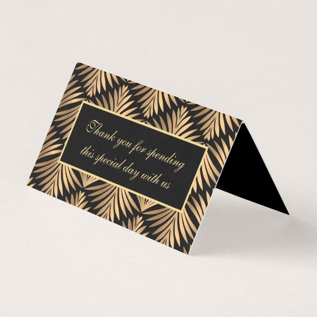 Vielen Dank an Black Gold Art Deco Gatsby Wedding  (Vorderseite)