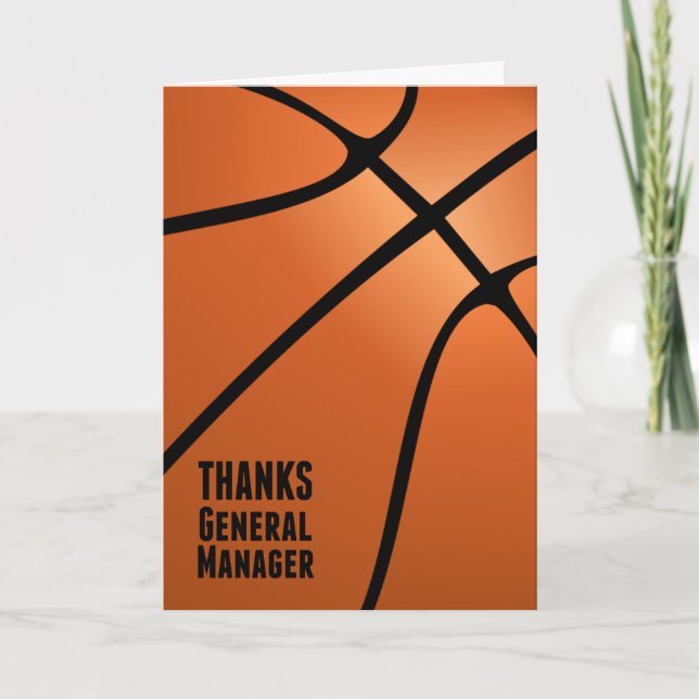Vielen Dank an den General Manager für Ihre Führun Dankeskarte (Vorderseite)