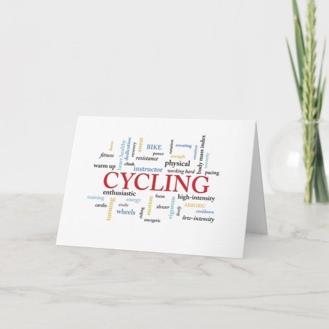 Vielen Dank an den Indoor Cycling Instructor in de Karte (Vorderseite)