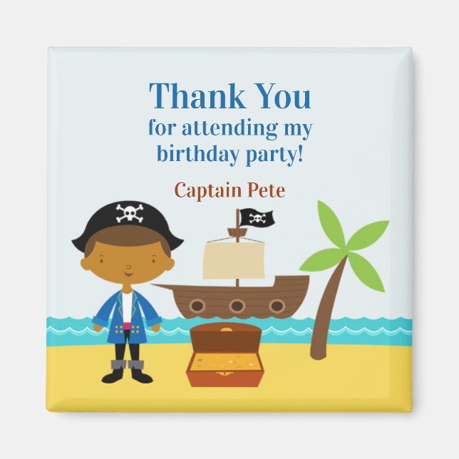 Vielen Dank an den Piraten Captain Magnet (Vorne)