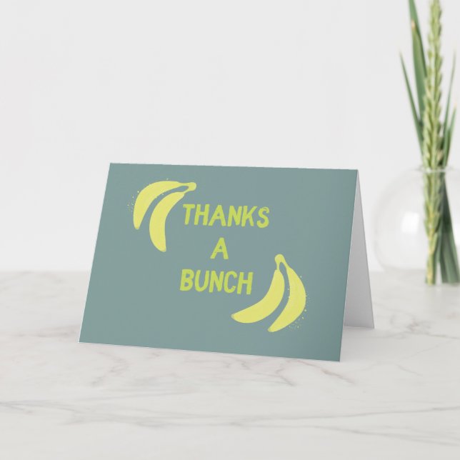 Vielen Dank an die Bananen Vielen Dank Karte (Vorderseite)