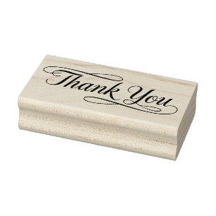 Vielen Dank an die Black Lines Silhouette Gummistempel