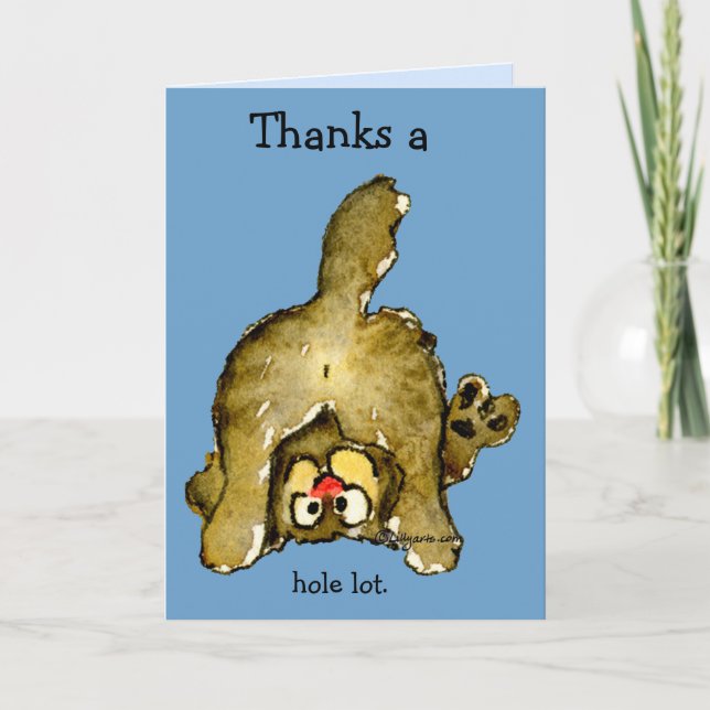 Vielen Dank an die gesamte Cat Dankeschön Karte (Vorderseite)