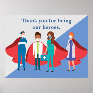Vielen Dank an die Mitarbeiter des Gesundheitswese Poster