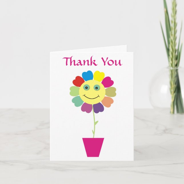 Vielen Dank an die Sonnenblumenkarte Dankeskarte (Vorderseite)