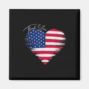 Vielen Dank an die Usa Flag Heart American Patriot Magnet