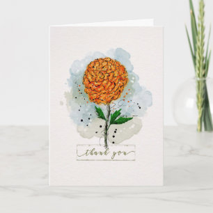 Vielen Dank an die Watercolor SketchyDoodle Blume Karte
