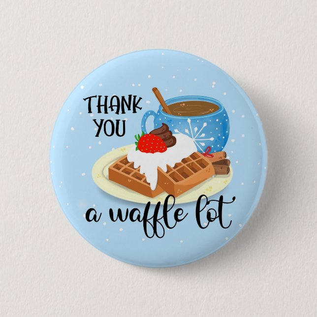 Vielen Dank an einen Waffellotsen, ehrenamtlicher  Button (Vorderseite)