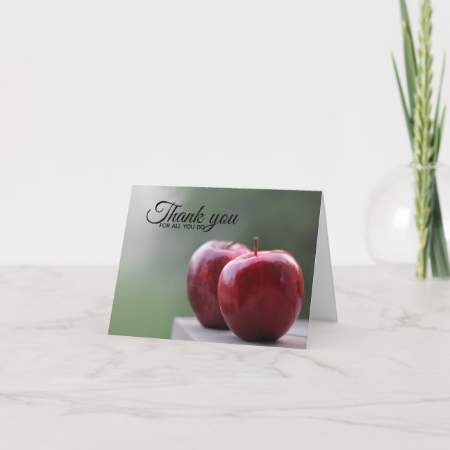 Vielen Dank an Lehrer und andere Lehrer Dankeskarte (Vorderseite)