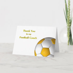 Vielen Dank an meinen Fußball- und Fußball-Trainer Dankeskarte
