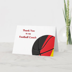 Vielen Dank an meinen Fußball- und Fußball-Trainer Dankeskarte
