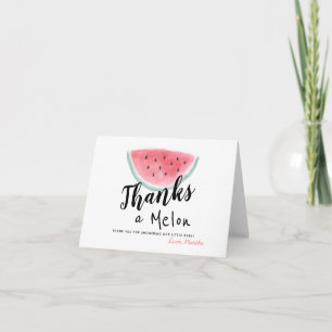 Vielen Dank an Melon Watermelon Baby Shower Dankeskarte
