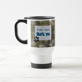 Vielen Dank an Pet Sitter Black Paw Dank an Tierpf Reisebecher