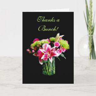Vielen Dank an Stargazer Lily Bouquet Dankeskarte