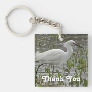Vielen Dank an White Egret Foto Bird Aufwertung Schlüsselanhänger