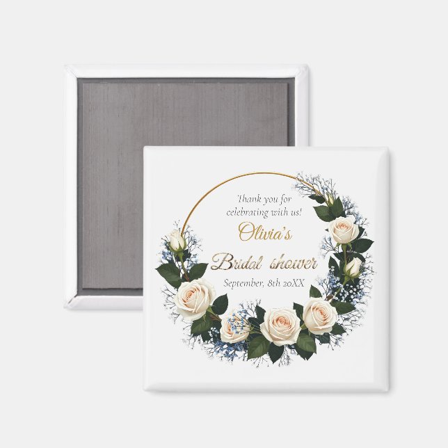 Vielen Dank an White Roses & Blue Baby's Atem Magnet (Vorderseite/Rückseite)