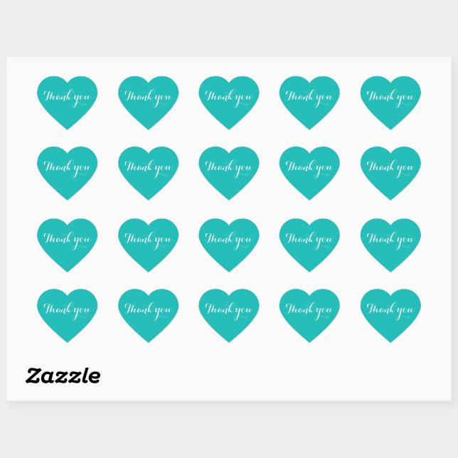 Vielen Dank Aquamarin Blue Stickers | Universell V (Blatt)