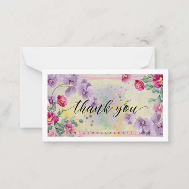 Vielen Dank Art Card Mitteilungskarte (Vorderseite)