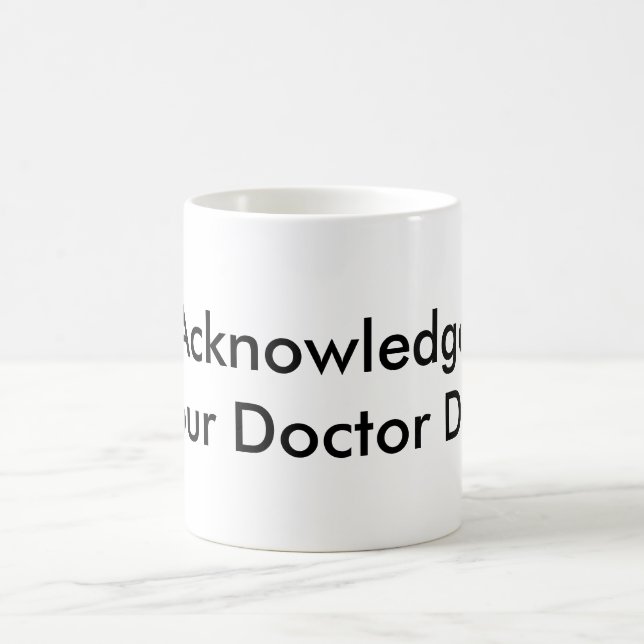 Vielen Dank, Arzt Kaffeetasse (Mittel)