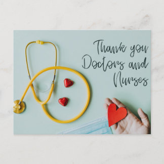 Vielen Dank, Arzt und Krankenschwester Postkarte